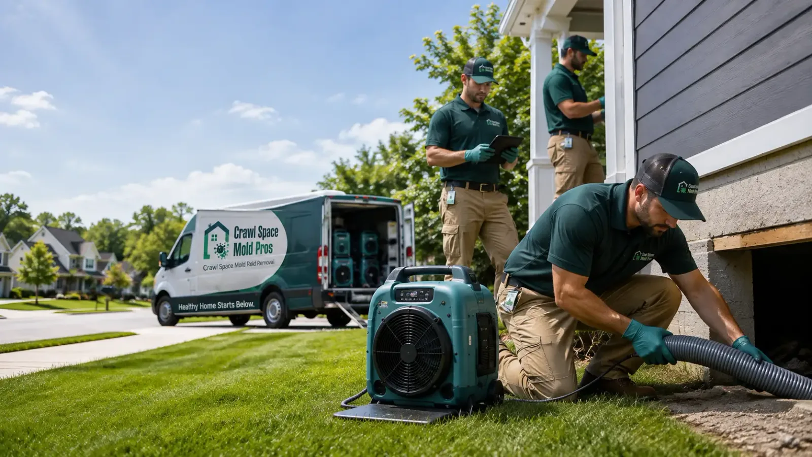 Crawl Space Mold Removal in Prather, CA